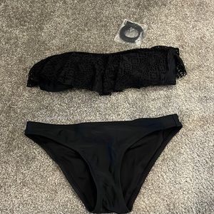 American Eagle Black Lace Bikini